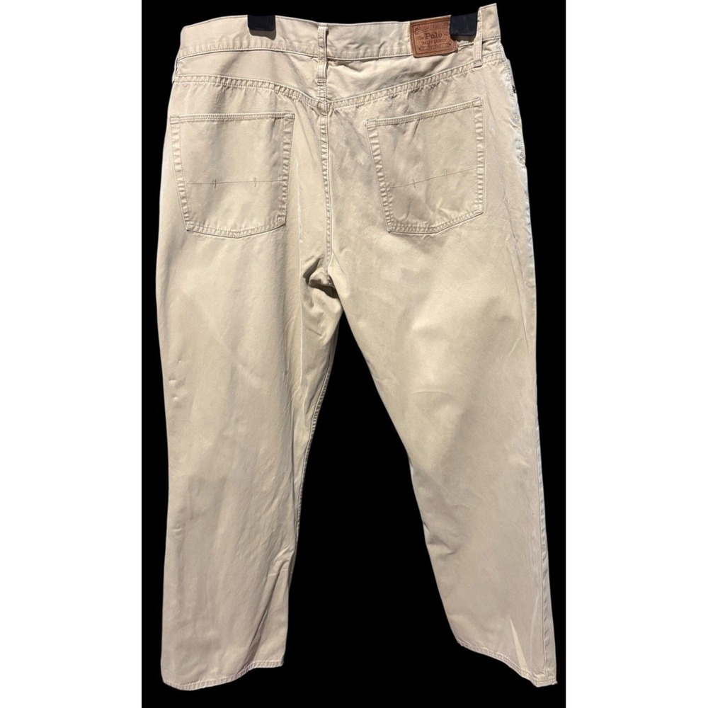 Polo Ralph Lauren Authentic Dungarees Pants Mens Straight Khakis Pony Logo 38x30 - Picture 5 of 16